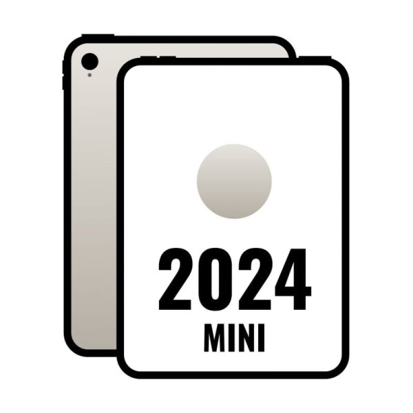 iPad Mini 8.3″ 2024 7th WiFi/ A17 Pro/ 128GB/ Blanco Estrella- MXN83TY/A