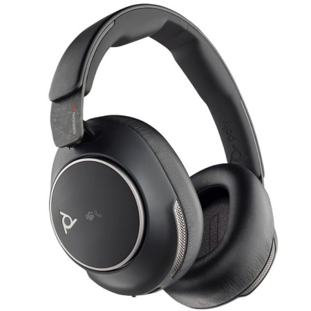 Auriculares Inalámbricos Poly Voyager Surround 80 UC USB Tipo-C + Adaptador USB-C/A/ con Micrófono/ Bluetooth/ Negros
