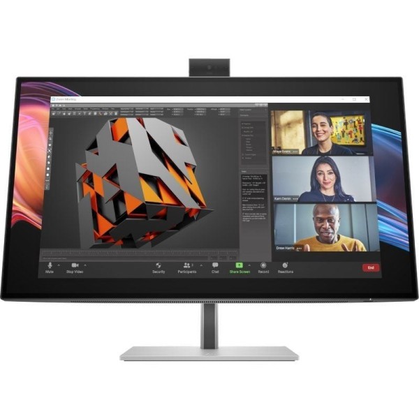 Monitor Profesional HP Pro serie 7 27″/ 4K/ Webcam/ Multimedia/ Regulable en Altura/ Plata