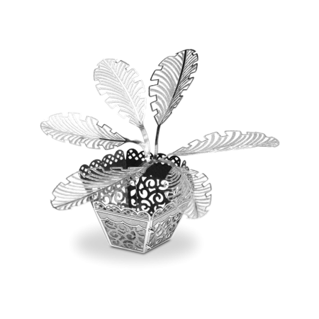 MAQUETA 3D METAL FASCINATIONS PLANTA SAGO PALM TREE MONTAJE SIN PEGAMENTO NI SOLDADURA MAQUETAS 3D