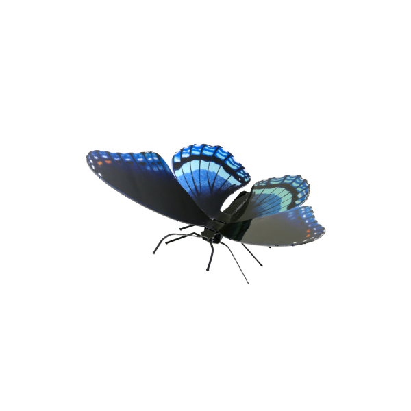 MAQUETA 3D METAL FASCINATIONS MARIPOSA RED-SPOTTED PURPLE MONTAJE SIN PEGAMENTO NI SOLDADURA