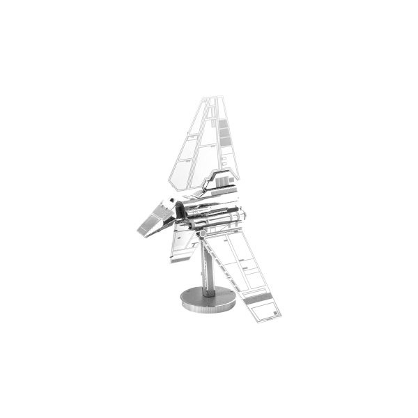 MAQUETA 3D METAL FASCINATIONS STAR WARS IMPERIAL SHUTTLE MONTAJE SIN PEGAMENTO NI SOLDADURA