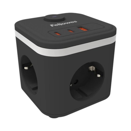 Fellowes Cubo Multienchufe USB Negro