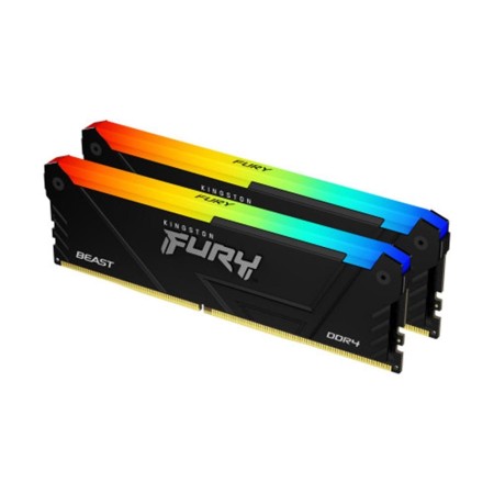 Memoria ram ddr4 16gb 2x8gb kingston - 3600mt - s - fury beast rgb - cl17