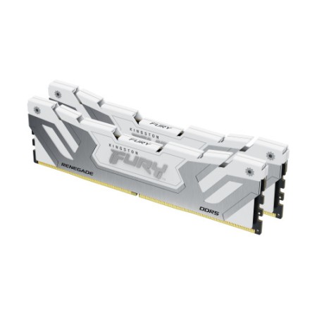 Memoria ram ddr5 48gb 2x24gb kingston - 8400mt - s - fury renegade - cl40 - blanca - plata