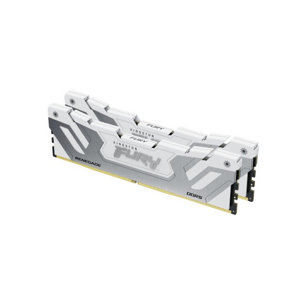 Memoria ram ddr5 48gb 2x24gb kingston - 8400mt - s - fury renegade - cl40 - blanca - plata