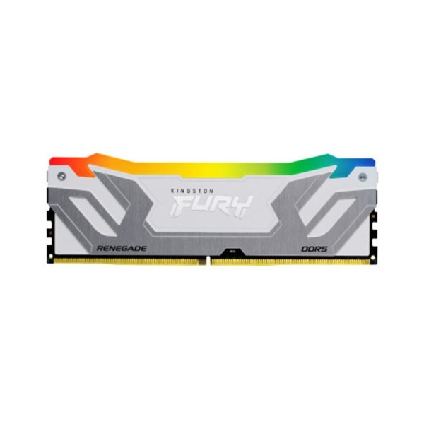 Memoria ram ddr5 24gb kingston - 8400mt - s - fury renegade rgb - cl40 - blanca - plata