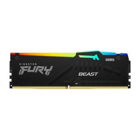 Memoria ram ddr5 32gb kingston - 5600mt - s - pc5 - 44800 - fury beast rgb - cl36 - negro