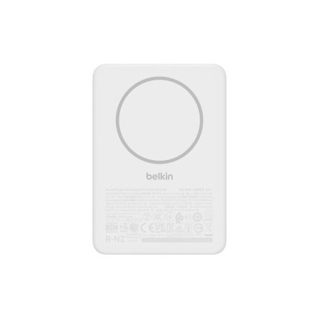POWERBANK BELKIN BPD010HQWH 5000mAh 15W 1xUSB-C Qi 7.5W MAGNETICA CARGA SIMULTANEA SLIM BLANCO