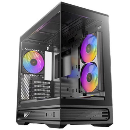 Caja ordenador gaming antec c2m matx argb cristal templado negra