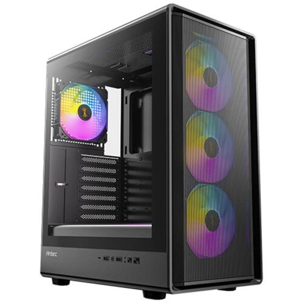 Caja ordenador gaming antec p6 neo argb atx cristal templado negra