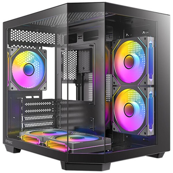 Caja ordenador gaming antec cx m2 argb matx cristal templado negra