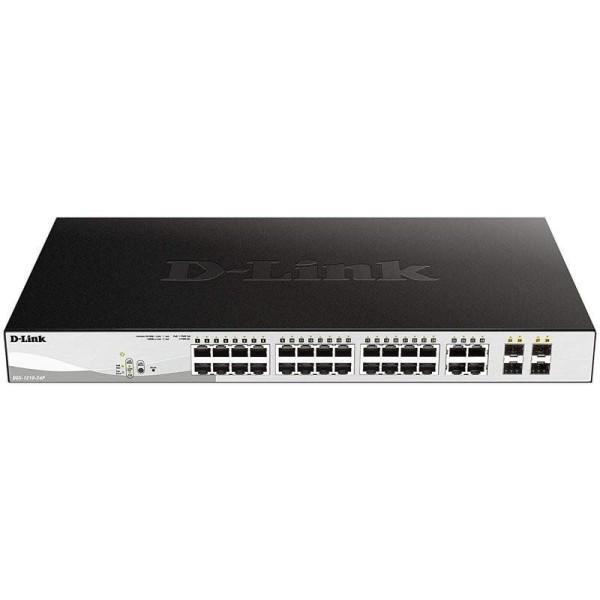 Switch Gestionable D-Link DGS-1210-24P 24 Puertos/ RJ-45 10/100/1000/ PoE/ SFP