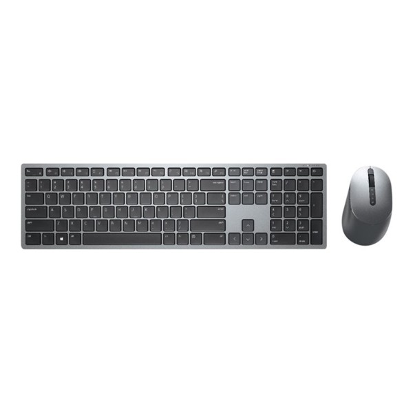 Kit teclado  mouse raton dell premier multi - device km7321w wireles inalambrico gris titanio