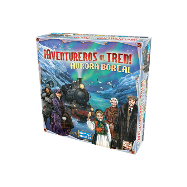 Juego de mesa ¡aventureros al tren! aurora boreal