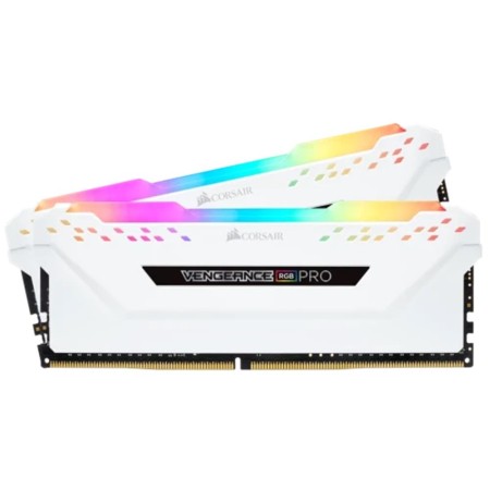 Memoria ram ddr4 16gb 2x8gb corsair vengeance rgb pro 3200mhz cl16 blanca