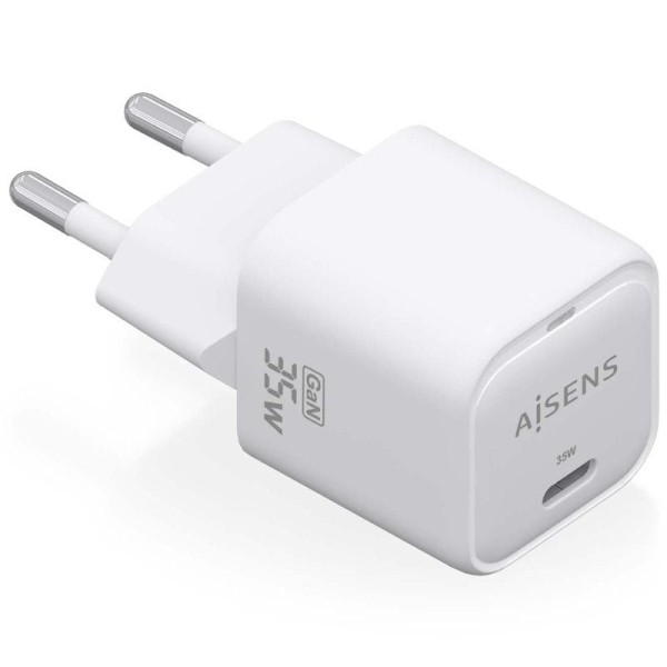 Cargador Gan de Pared Aisens ASCH-35W1P022-W/ 1xUSB Tipo-C/ 35W