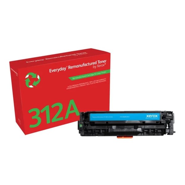 Toner xerox everyday compatible con hp312a color laserjet pro mfp m47 (cf381a) cian