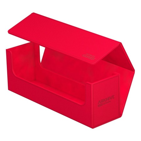 Caja de almacenamiento cartas ultimate guard arkhive 400 xenoskin monocolor rojo