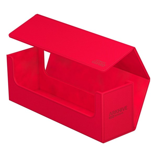 Caja de almacenamiento cartas ultimate guard arkhive 400 xenoskin monocolor rojo