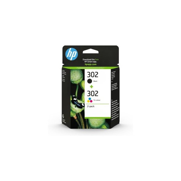 CARTUCHO HP Nº 302 PACK DE 2 NEGRO Y COLOR X4D37AE