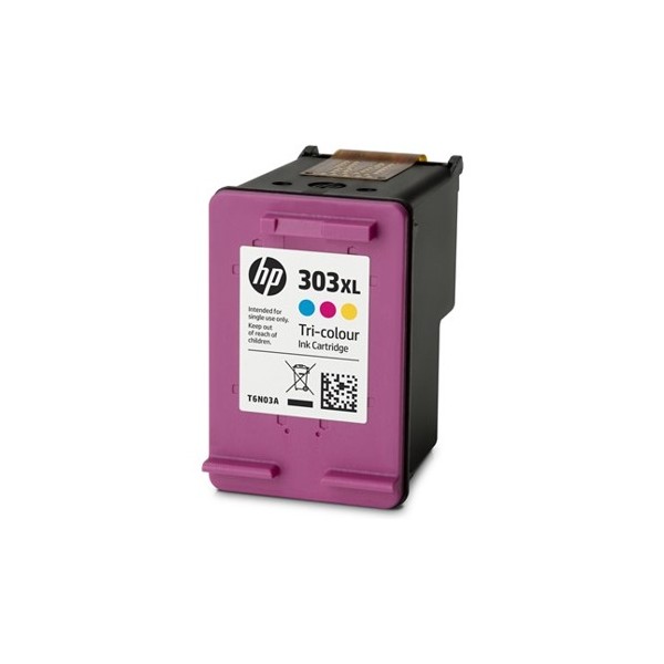 Cartucho tinta hp original 303xl t6n03ae tricolor cian magenta amarillo
