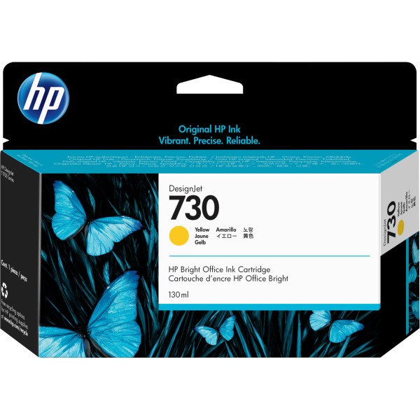 Cartucho hp nº 730 amarilo 130ml