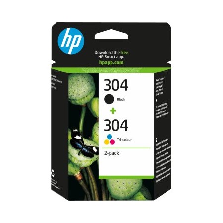 CARTUCHO HP Nª304 PACK DE 2 NEGRO Y COLOR 3JB05AE