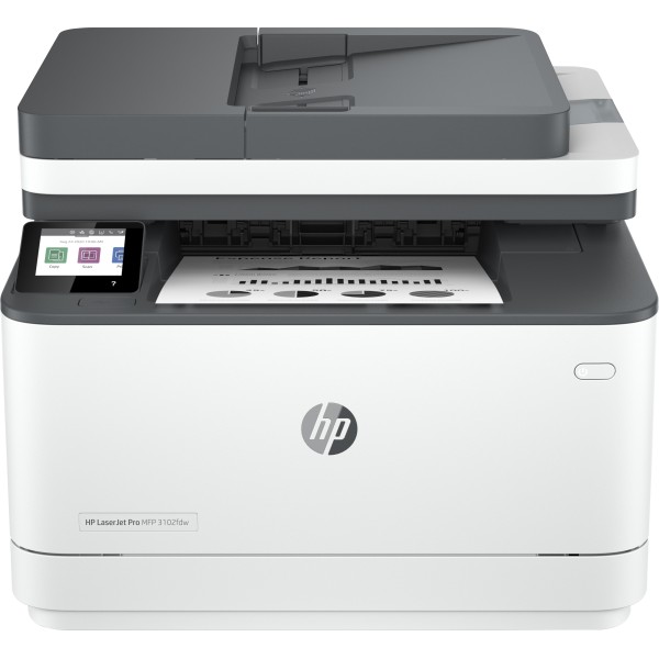 Multifuncion laser hp pro 3102fdw monocromo fax a4 - 33ppm - usb - wifi - duplex impresion