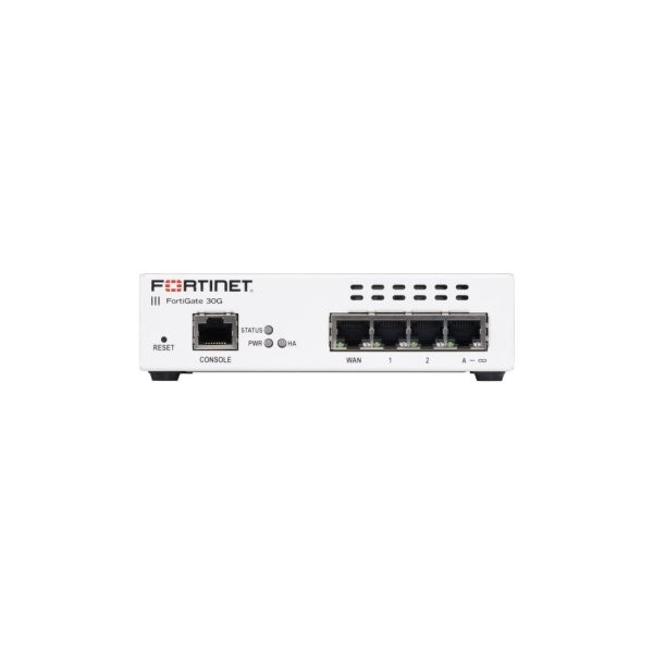FORTINET FORTIGATE FG-30G 4X GE RJ45 PORTS (INCLUDING 3X INTERNAL PORTS, 1X WAN PORTS)