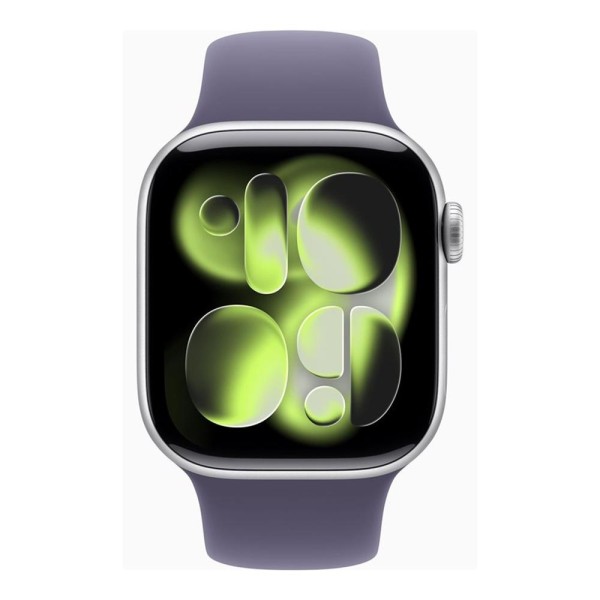Smartwatch apple watch s11 gps 42mm silver aluminium case purple mist sport band s - m