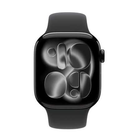 Smartwatch apple watch s11 gps + cellular 42mm jet black aluminium case black sport band - s - m