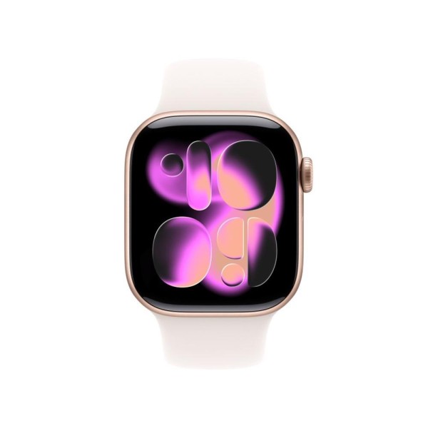 Smartwatch apple watch s11 gps + cellular 42mm rose gold aluminium case light blush sport band m - l
