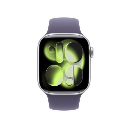 Smartwatch apple watch s11 gps + cellular 42mm silver aluminium case purple fog sport band s - m