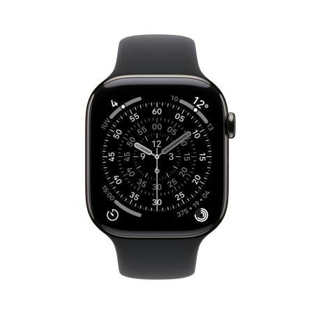 Smartwatch apple watch s11 gps + cellular 42mm slate titanium case black sport band s - m