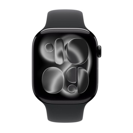 Smartwatch apple watch s11 gps + cellular 46mm jet black aluminium case black sport band - m - l