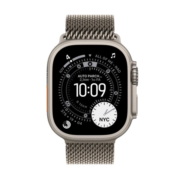 Smartwatch apple watch ultra 3 gps + cellular 49mm natural titanium case natural titanium milanese loop - l