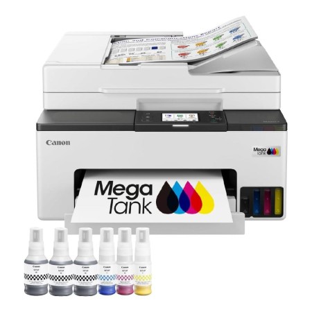 Multifunción inyección canon maxify gx2051 megatank color fax - a4 - red - wifi - adf - 3 botellas negro