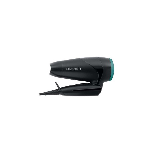 SECADOR DE PELO REMINGTON D1500 COMPACTO 2 AJUSTES 2000W DIFUSOR EXTRAIBLE COLOR NEGRO