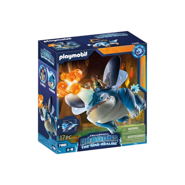 Playmobil dragones: nine realms: plowhorn & dangelo