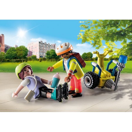 Playmobil starter pack rescate con balance racer