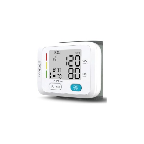 TENSIOMETRO DE MUÑECA MEDISANA BW-83E PANTALLA LCD 120 MEMORIAS DETECTOR ARRITMIA INDICADOR SEMAFORO