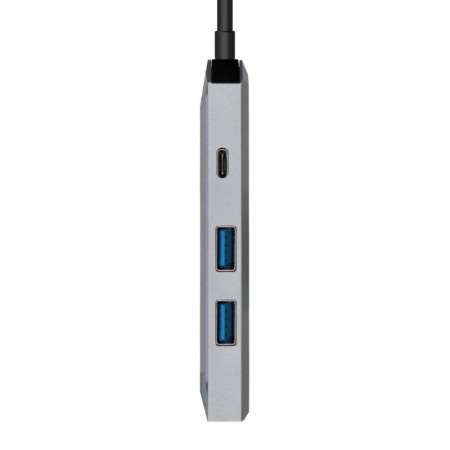 Docking USB Tipo-C Aisens ASUC-4P002-GR/ 1xHDMI/ 2xUSB/ 1xUSB Tipo-C PD/ Gris