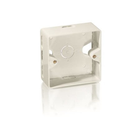 CAJA DE SUPERFICIE EQUIP PARA MONTAJE DE ROSETAS 125725 / 125762 / 125761 / 125772 COLOR BLANCO 1255