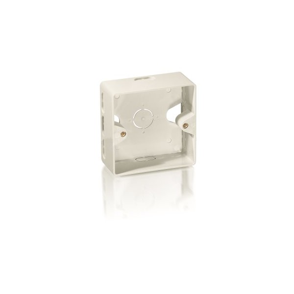 CAJA DE SUPERFICIE EQUIP PARA MONTAJE DE ROSETAS 125725 / 125762 / 125761 / 125772 COLOR BLANCO 1255