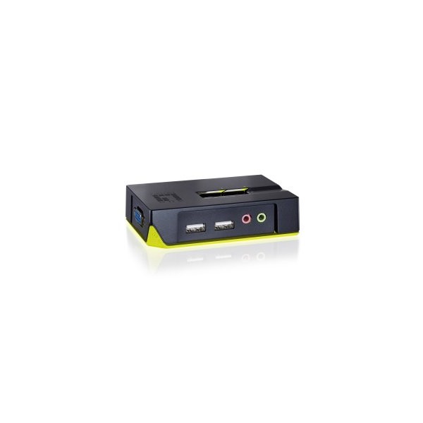 CONMUTADOR AUTOMATICO SOBREMESA LEVEL ONE V/T/M 1a2 CPUs USB CON AUDIO CABLES INCLUIDOS