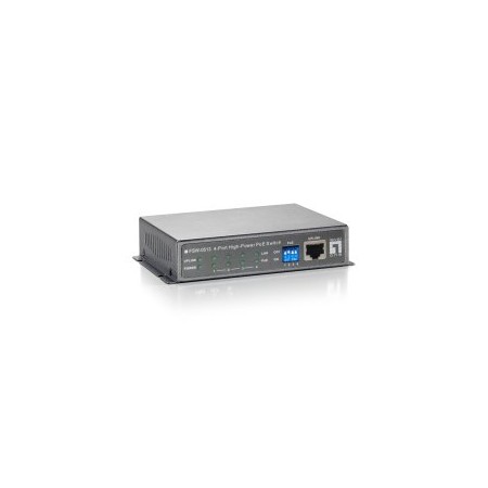 SWITCH NO GESTIONABLE LEVEL ONE FSW-0513 5P 4xPoE 100Mb 120W CARCASA METALICA