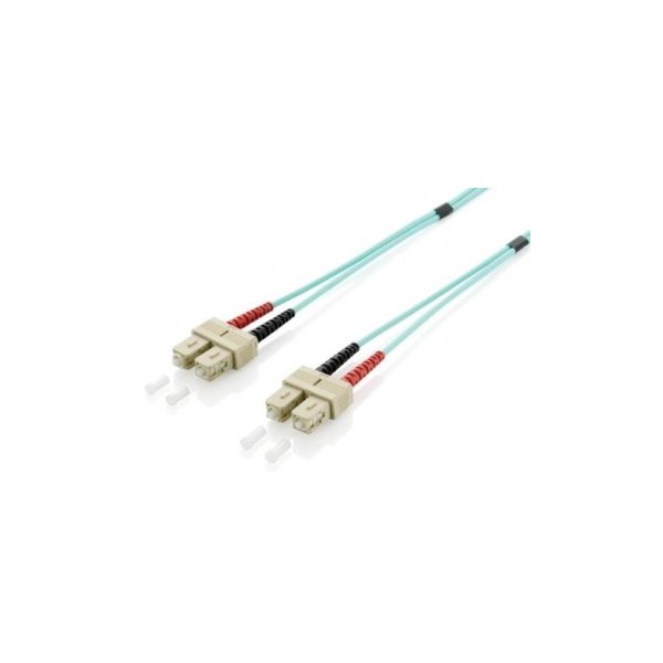 CABLE FIBRA OPTICA OM3 DUPLEX LIBRE HALOGENOS SC/SC 50/125u 10M