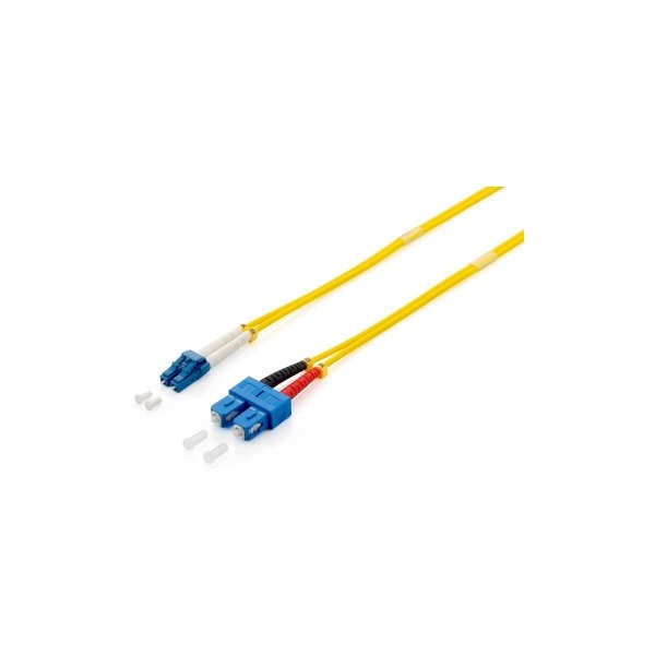 CABLE FIBRA OPTICA MONOMODO LC/SC 0.9/125 LSOH 1M COLOR AMARILLO