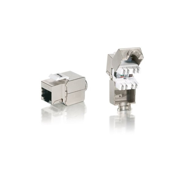 KIT 8 UDS CONECTOR HEMBRA RJ45 FTP CAT6 PANEL KEYSTONE
